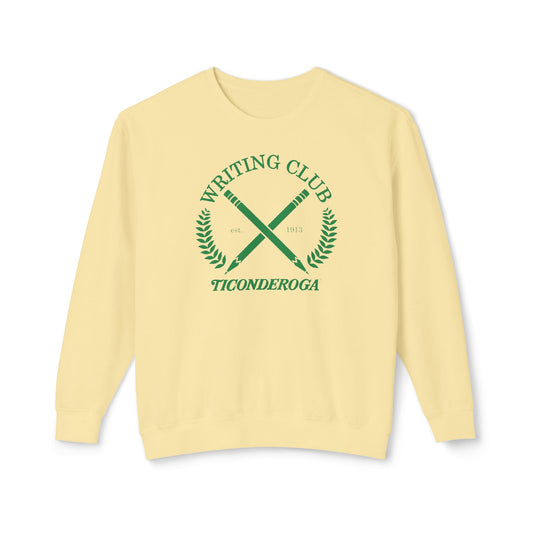 Writing Club - Unisex Comfort Colors Lightweight Crewneck Sweatshirt