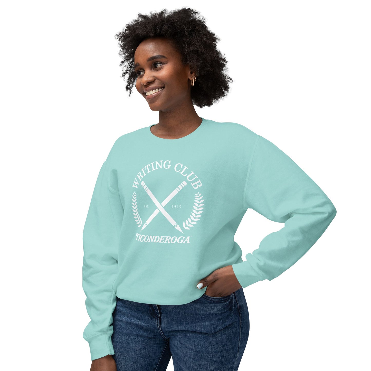 Writing Club - Unisex Comfort Colors Lightweight Crewneck Sweatshirt