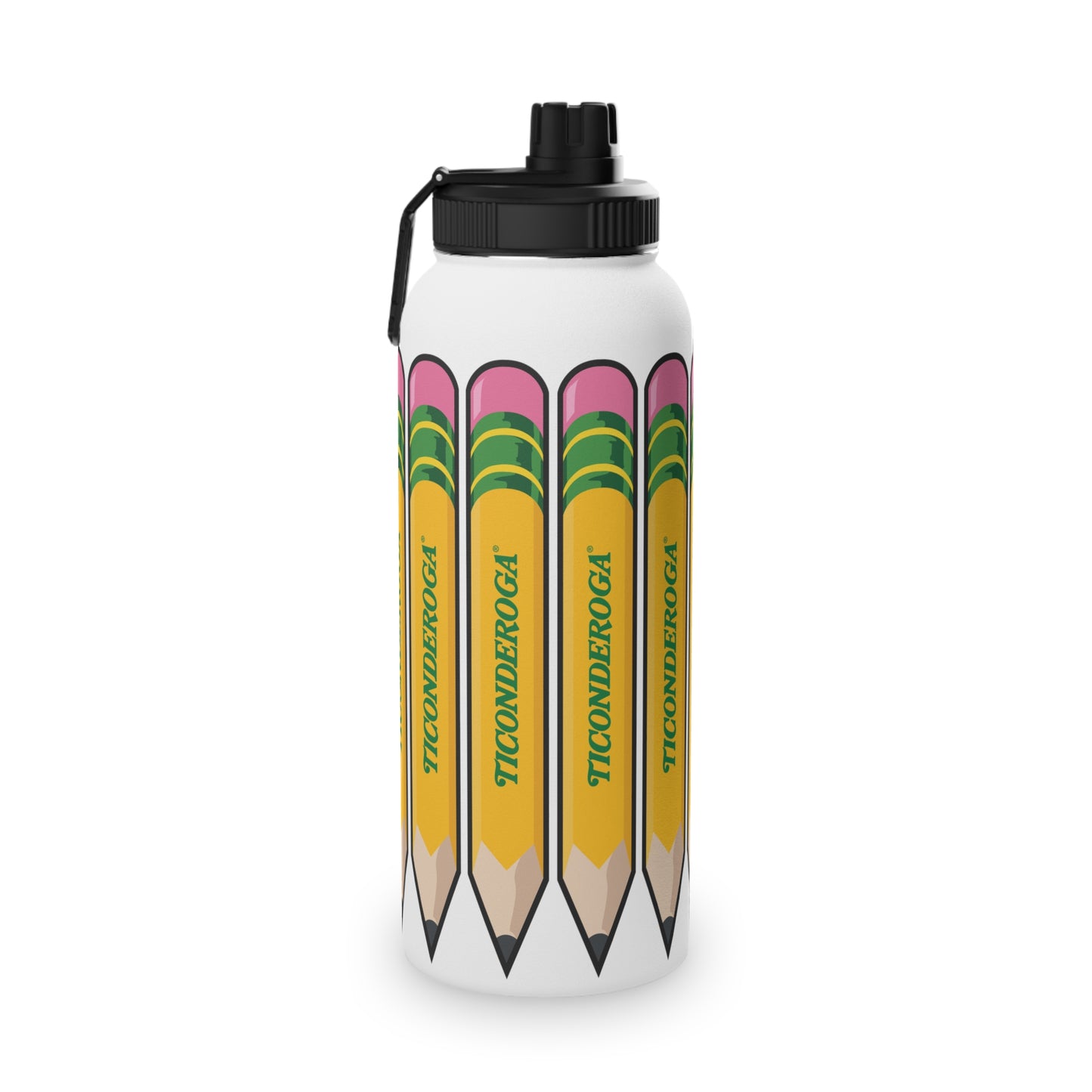 Little Pencil - Stainless Steel Water Bottle, Sports Lid 2 Sizes