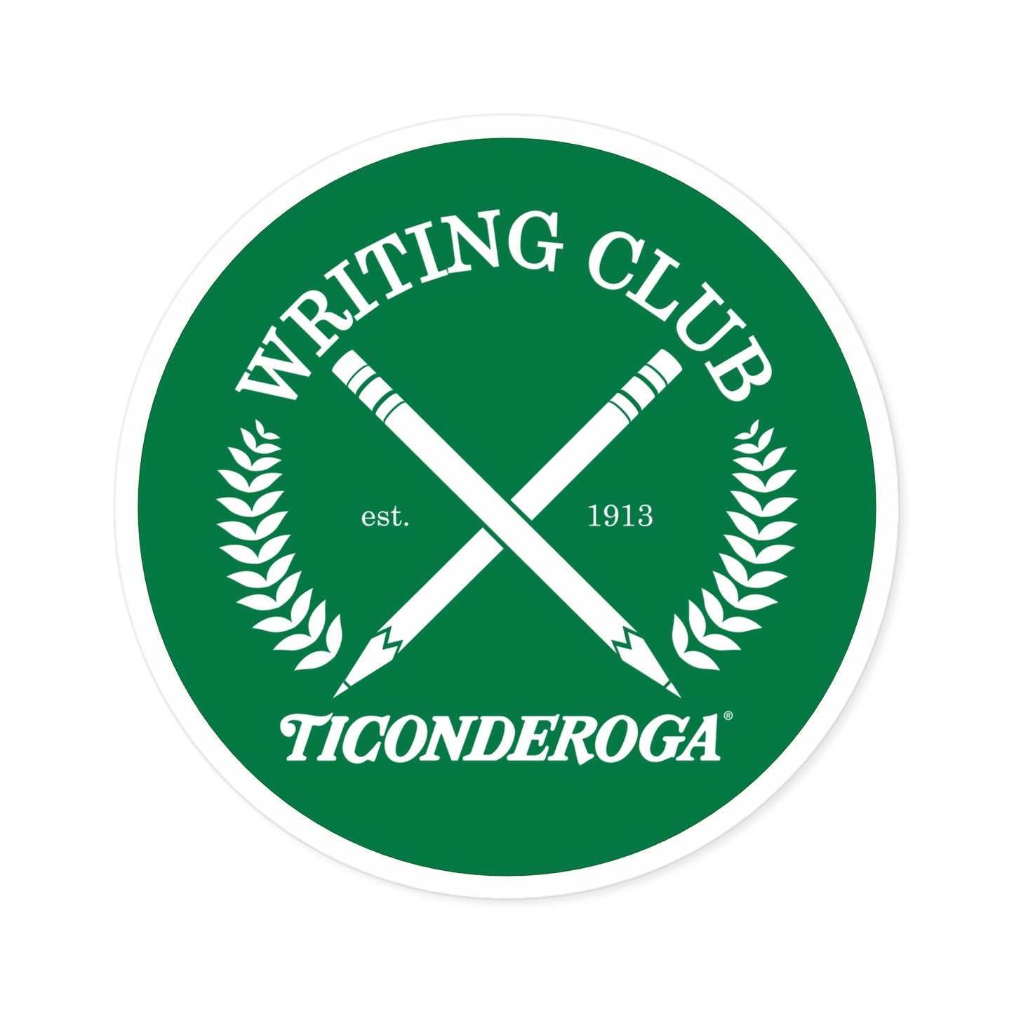 Writing Club - Premium Vinyl Sticker 4 x 4 inches