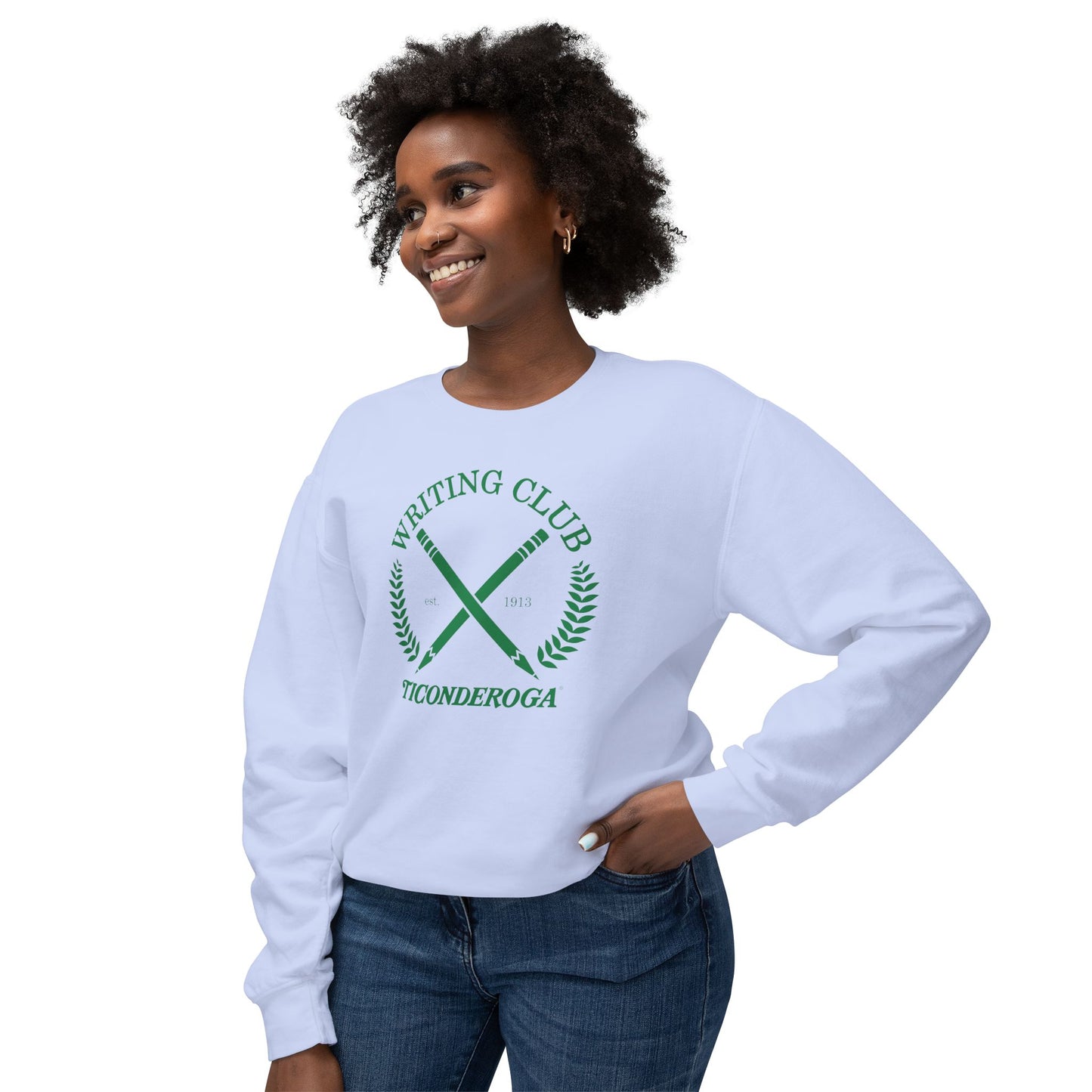 Writing Club - Unisex Comfort Colors Lightweight Crewneck Sweatshirt