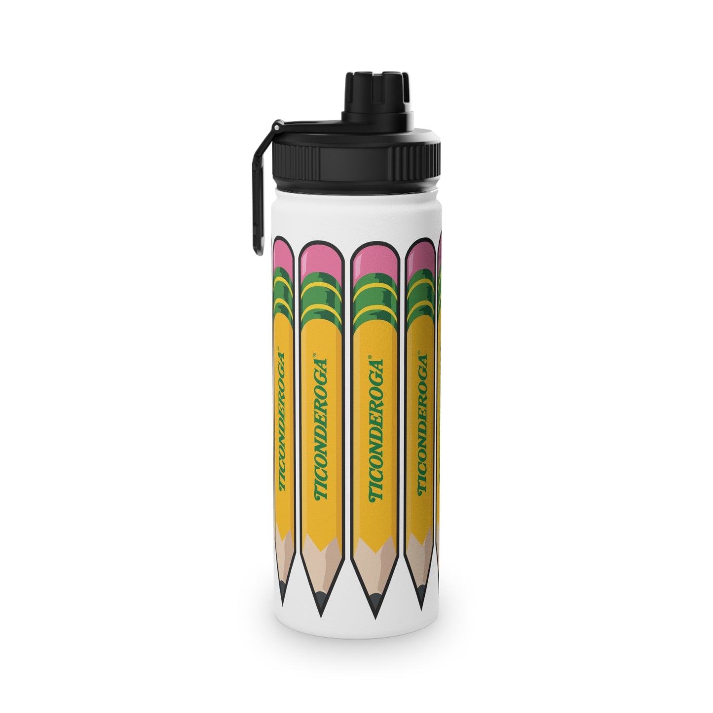 Little Pencil - Stainless Steel Water Bottle, Sports Lid 2 Sizes