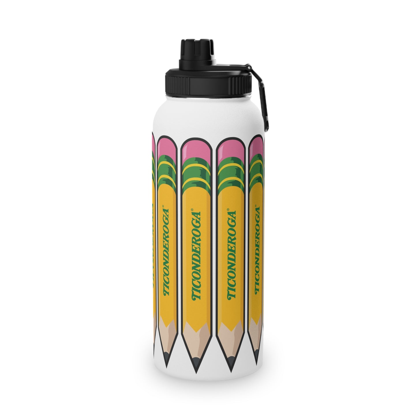 Little Pencil - Stainless Steel Water Bottle, Sports Lid 2 Sizes