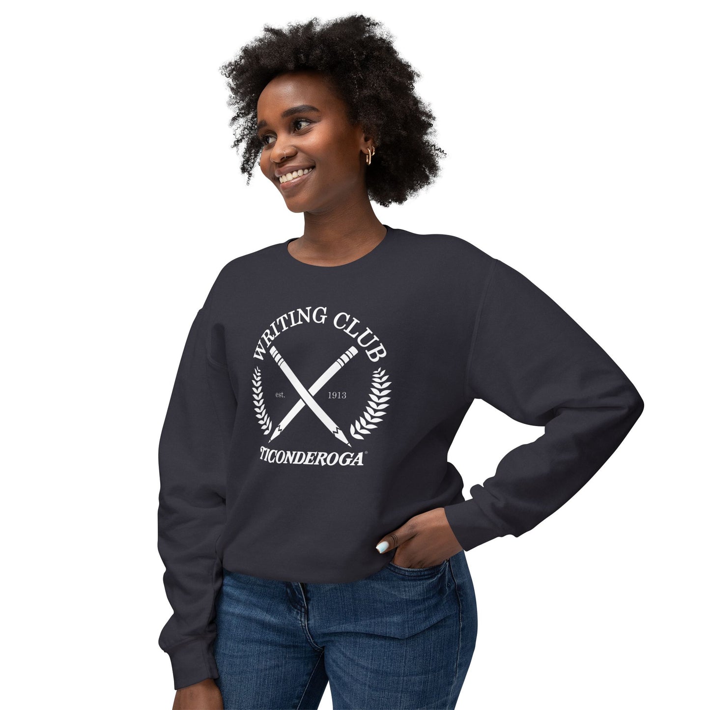 Writing Club - Unisex Comfort Colors Lightweight Crewneck Sweatshirt